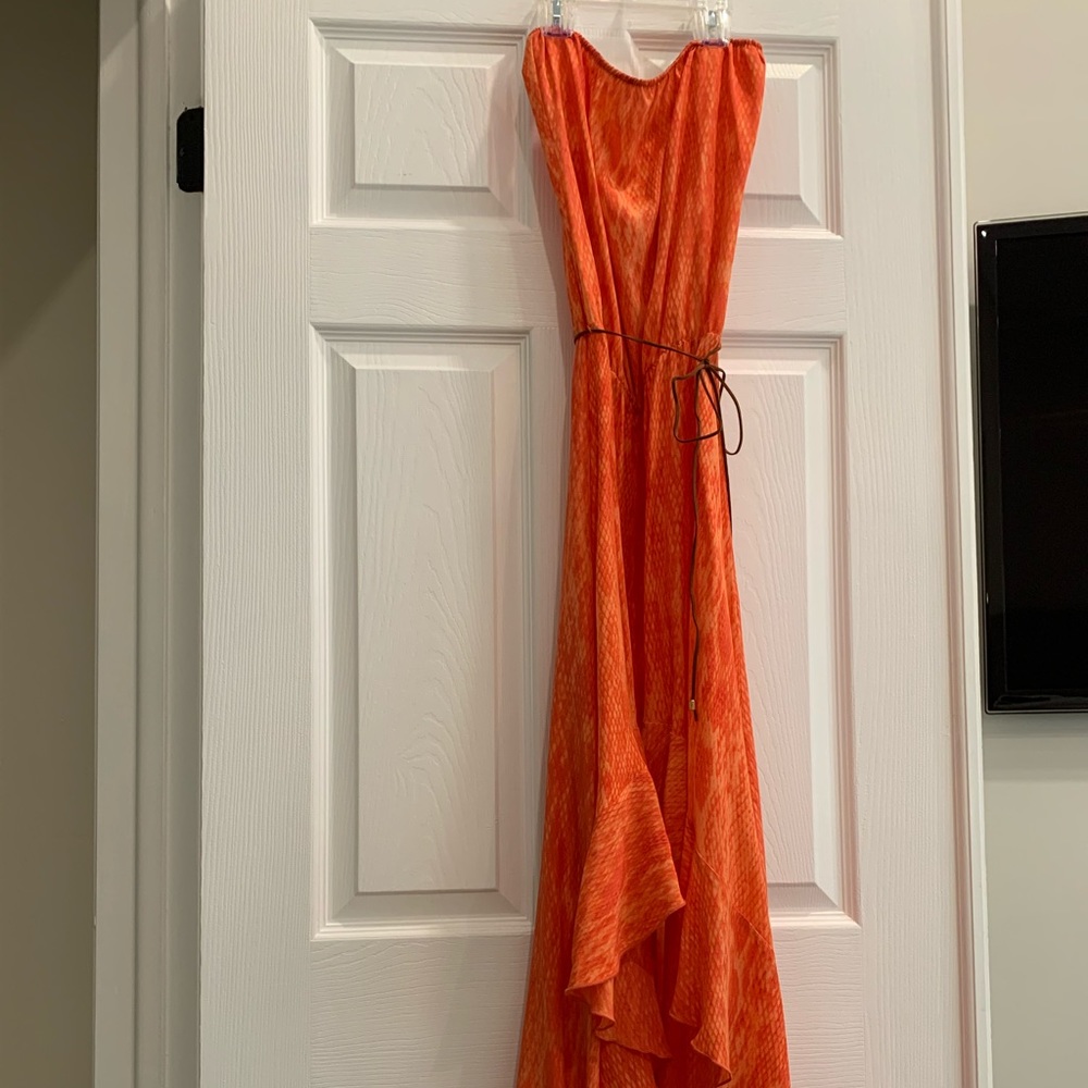 Karina Grimaldi Silk Orange Python Print - image 4